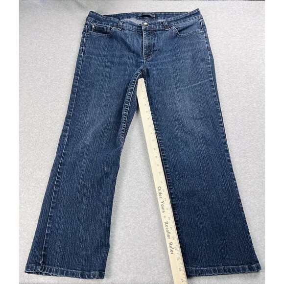 Nine West NW Sams Jeans Womens Jeans 12 Blue Arielle Boot Missy Denim Western - Picture 6 of 13